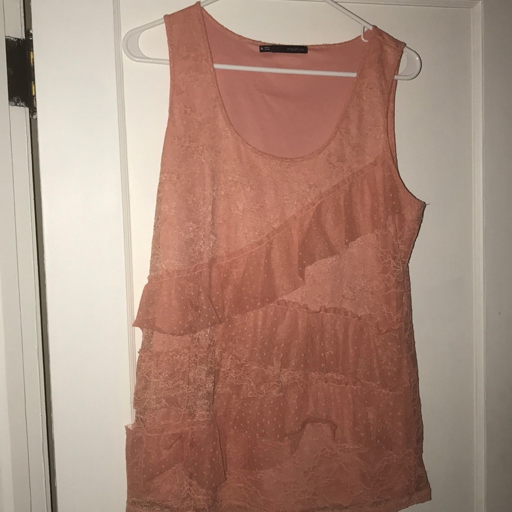 Maurices XL Lace Coral Tank